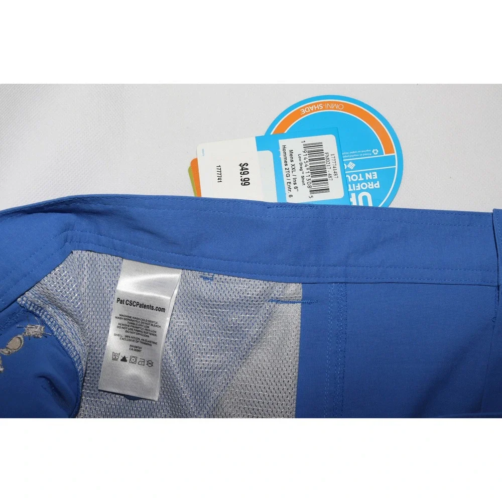 Columbia PFG Low‎ Drag Men's NWT UPF 50 Fishing Swim Shorts Size 2XL